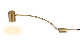D1046BR  Lex (Set Of 2) Type B Over Cabinet 1 Light GU10 With Adjustable Head And 2m Cable (No Plug) Brass